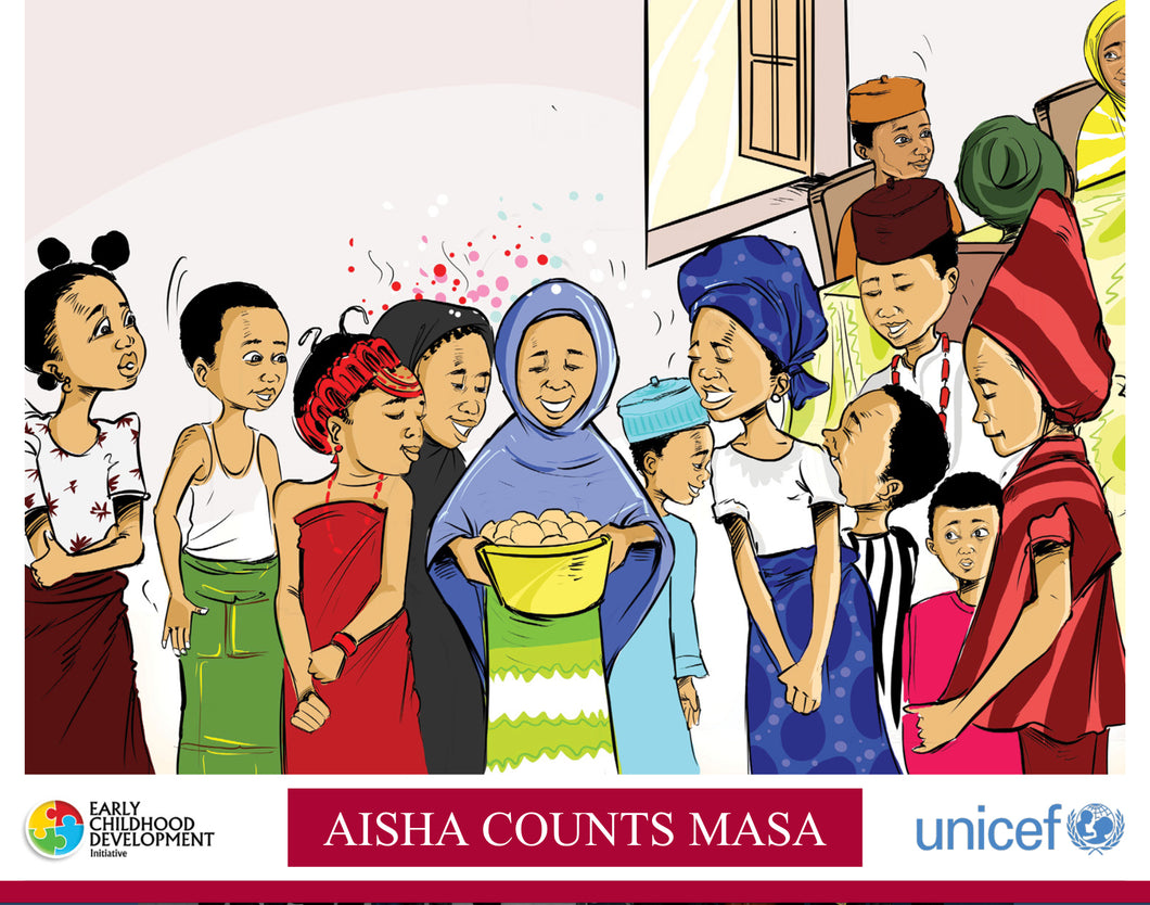 Aisha Counts Masa (Dual Language- English / Hausa) - Partner-2-Play