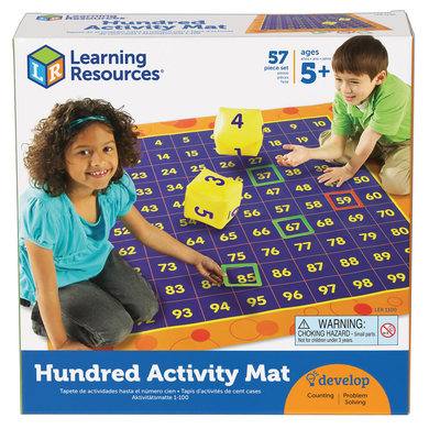 Hundred Activity Mat - 57 Pcs. Ages 5+ - Partner-2-Play